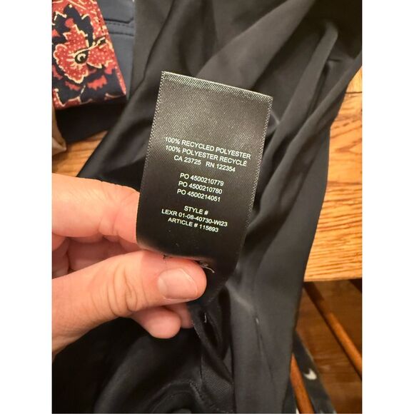 Babaton Black Long Sleeve Hyde Double Satin Wrap Mini Dress Small - Picture 5 of 6